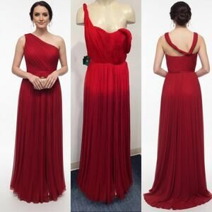 Oscar De La Renta Scarlet Long Dress